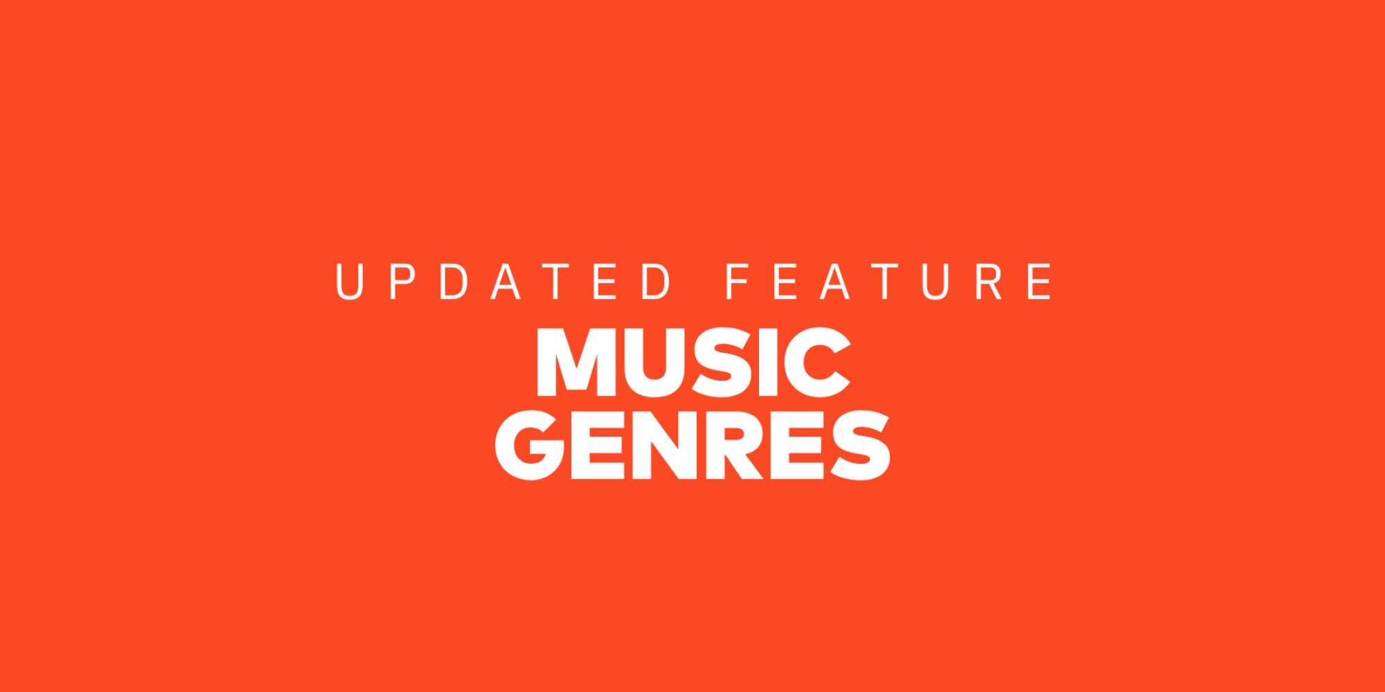 Easily find music for video projects with our new genre page